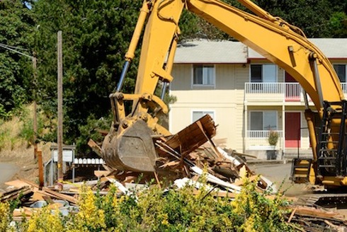 tear down demolition house